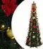 vidaXL Künstlicher Weihnachtsbaum 200 LEDs, grün, 215cm, PVC