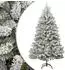 vidaXL Künstlicher Weihnachtsbaum, klappbar, beschneit, 240cm (357795)