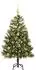vidaXL Künstlicher Klapp-Weihnachtsbaum mit Tannenzapfen, grün, 150cm (3395084)