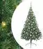 vidaXL Künstlicher vorbeleuchteter Weihnachtsbaum grün 210cm PVC (3397026)