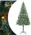 vidaXL Künstlicher Weihnachtsbaum grün 180cm PVC und Stahl (3396710)