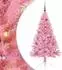vidaXL Künstlicher Weihnachtsbaum vorbelichtet, rosa, 150cm, PVC (3397069)