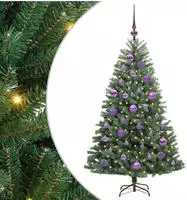 vidaXL K&uuml;nstlicher klappbarer Weihnachtsbaum mit 150 LEDs Gr&uuml;n 120 cm