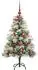 vidaXL Künstlicher Weihnachtsbaum grün und weiß, 120cm