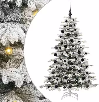 vidaXL K&uuml;nstlicher klappbarer Weihnachtsbaum wei&szlig; 180cm PE/PVC (3395641)