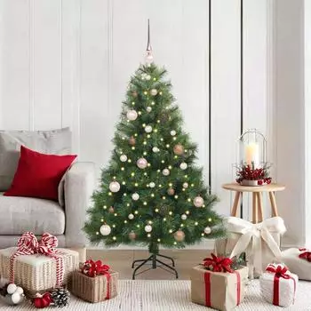 vidaXL K&uuml;nstlicher Weihnachtsbaum 150 LEDs, 150cm, PE/PVC (3397768)