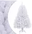 vidaXL Künstlicher Weihnachtsbaum klappbar mit Ständer, weiß, 120cm (357784)