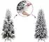 vidaXL Künstlicher Weihnachtsbaum klappbar mit Ständer, weiß, 120cm (357784)