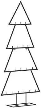 vidaXL Metall-Weihnachtsbaum schwarz 90cm (359592)