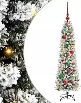 vidaXL K&uuml;nstlicher Weihnachtsbaum 150 LEDs, 120cm, wei&szlig; (3396089)