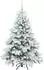 vidaXL Künstlicher Weihnachtsbaum 150 LEDs, beschneit, 150cm, PE/PVC (3397604)