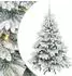 vidaXL Künstlicher Weihnachtsbaum 150 LEDs, beschneit, 150cm, PE/PVC (3397604)