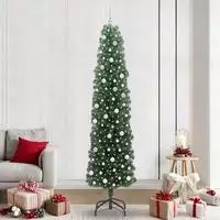 vidaXL K&uuml;nstlicher Weihnachtsbaum mit 300 LEDs mit St&auml;nder Gr&uuml;n 240 cm