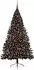vidaXL Künstlicher Weihnachtsbaum vorbelichtet, schwarz, 180cm, PVC (3397141)