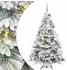 vidaXL Künstlicher Weihnachtsbaum 300 LEDs weiß 180cm PE/PVC