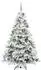 vidaXL Künstlicher Weihnachtsbaum 300 LEDs weiß 180cm PE/PVC