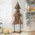 vidaXL Weihnachtsbaum mit Ständer, braun, 151cm, Teakholz (42017932)