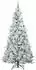 vidaXL Künstlicher Weihnachtsbaum klappbar, weiß, 210cm, PE/PVC (3397504)