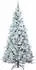 vidaXL Künstlicher Weihnachtsbaum klappbar, weiß, 210cm, PE/PVC (3397504)