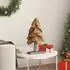 vidaXL Weihnachtsbaum mit Ständer, Teak massiv, braun, 61cm (42017940)