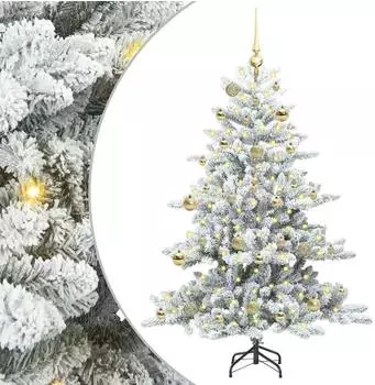 vidaXL K&uuml;nstlicher klappbarer Weihnachtsbaum wei&szlig;, 150cm, PVC (3397709)