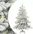 vidaXL Künstlicher klappbarer Weihnachtsbaum weiß, 150cm, PVC (3397709)