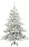 vidaXL Künstlicher klappbarer Weihnachtsbaum weiß, 150cm, PVC (3397709)