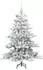 vidaXL Künstlicher klappbarer Weihnachtsbaum weiß, 150cm, PVC (3397709)
