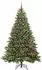 vidaXL Künstlicher Weihnachtsbaum 180cm 300 LEDs, grün, PE/PVC (3397549)