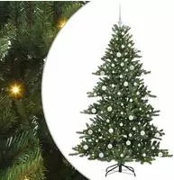 vidaXL K&uuml;nstlicher klappbarer Weihnachtsbaum Gr&uuml;n 180 cm PVC und Stahl