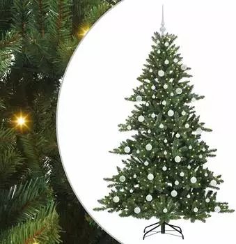 vidaXL K&uuml;nstlicher klappbarer Weihnachtsbaum gr&uuml;n 180cm PVC