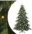 vidaXL Künstlicher klappbarer Weihnachtsbaum grün 180cm PVC