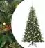 vidaXL Künstlicher Weihnachtsbaum, klappbar, grün, 210cm, PE/PVC (3397434)