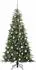 vidaXL Künstlicher Weihnachtsbaum, klappbar, grün, 210cm, PE/PVC (3397434)