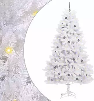 vidaXL K&uuml;nstlicher Weihnachtsbaum wei&szlig; 138x138x300cm (3210173)