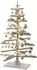 MCW Deko-Weihnachtsbaum H77 Shabby-Look, Holz, 130cm, weiß (H77)