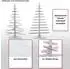 MCW Deko-Weihnachtsbaum H77 Shabby-Look, Holz, 130cm, weiß (H77)
