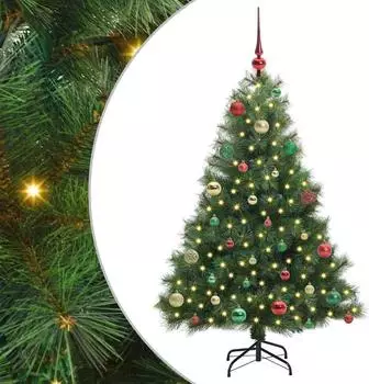 vidaXL K&uuml;nstlicher Weihnachtsbaum 150 LEDs, 150cm, PE/PVC (3397778)