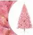 vidaXL Künstlicher Weihnachtsbaum mit Beleuchtung, rosa, 240cm, PVC (3397098)