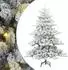 vidaXL Künstlicher klappbarer Weihnachtsbaum weiß 150cm PVC/Stahl (3397701)