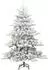 vidaXL Künstlicher klappbarer Weihnachtsbaum weiß 150cm PVC/Stahl (3397701)