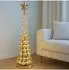 MCW Deko-Weihnachtsbaum Metall, goldfarben, 115cm (MCW-O91)