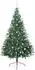 vidaXL Künstlicher Weihnachtsbaum, beleuchtet, grün, 240cm, PVC (3397042)