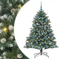 vidaXL K&uuml;nstlicher Weihnachtsbaum mit 150 LEDs mit St&auml;nder Gr&uuml;n 150 cm
