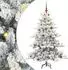 vidaXL Künstlicher klappbarer Weihnachtsbaum weiß, 150cm, PVC (3397705)