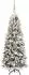 vidaXL Künstlicher Weihnachtsbaum mit Ständer, 150 LEDs, weiß, 120cm (3396019)