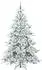 vidaXL Künstlicher klappbarer Weihnachtsbaum weiß, 210cm, PVC (3397738)