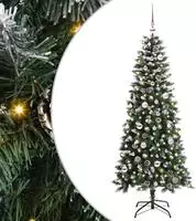 vidaXL K&uuml;nstlicher Weihnachtsbaum mit 150 LEDs mit St&auml;nder Gr&uuml;n 150 cm