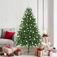 vidaXL Weihnachtsbaum mit 300 LEDs mit St&auml;nder Gr&uuml;n 180 cm PE