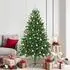 vidaXL Künstlicher Weihnachtsbaum mit Ständer, 300 LEDs, grün, 180cm, PE (3396334)